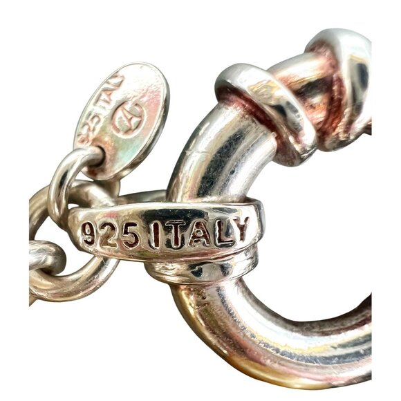 Milor Italy Sterling Silver Bracelet Smoky Quartz Amethyst Pearls 925 8"L - Picture 8 of 10